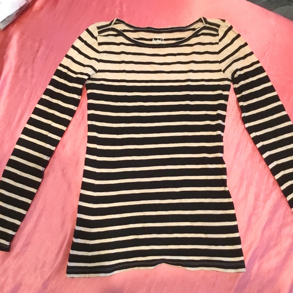 J Crew Artist T Women Long Sleeve Striped XS